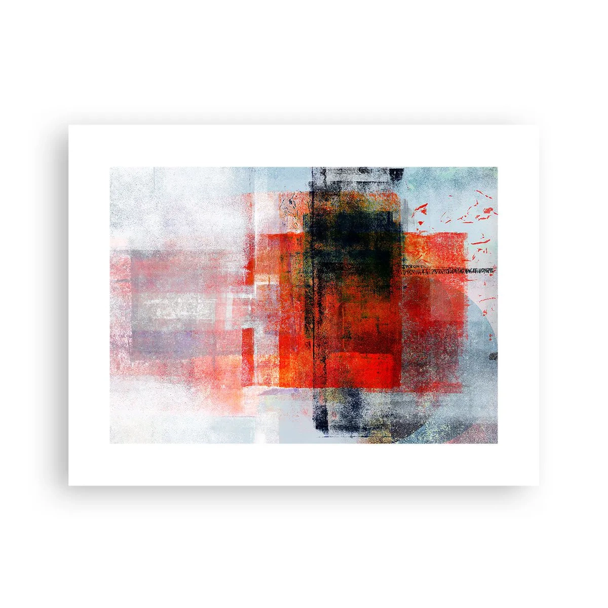 Plakat - Glødende komposition - 40x30 cm