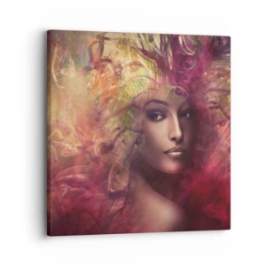 Lærredstryk - Billede på lærred - Her er jeg! - 30x30 cm