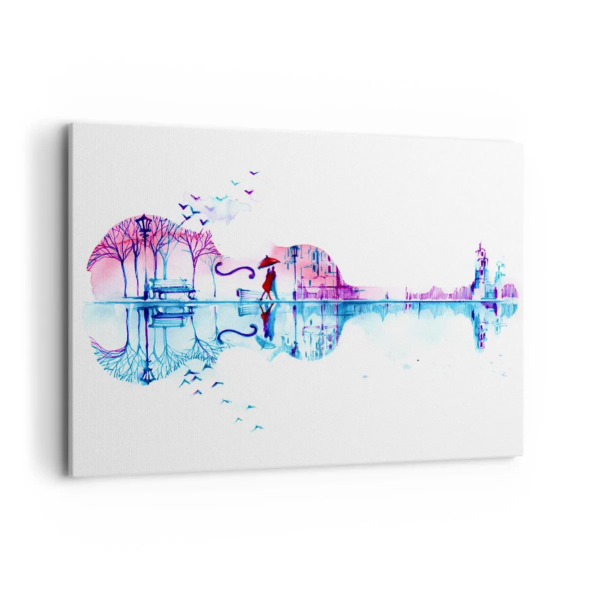 Lærredstryk - Billede på lærred - Jeg vil bringe jer regnvejrssange - 100x70 cm