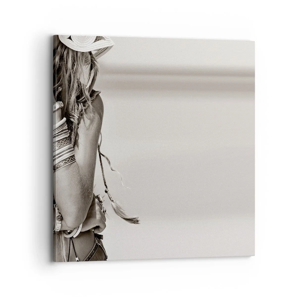 Lærredstryk - Billede på lærred - Som en pige - 70x70 cm