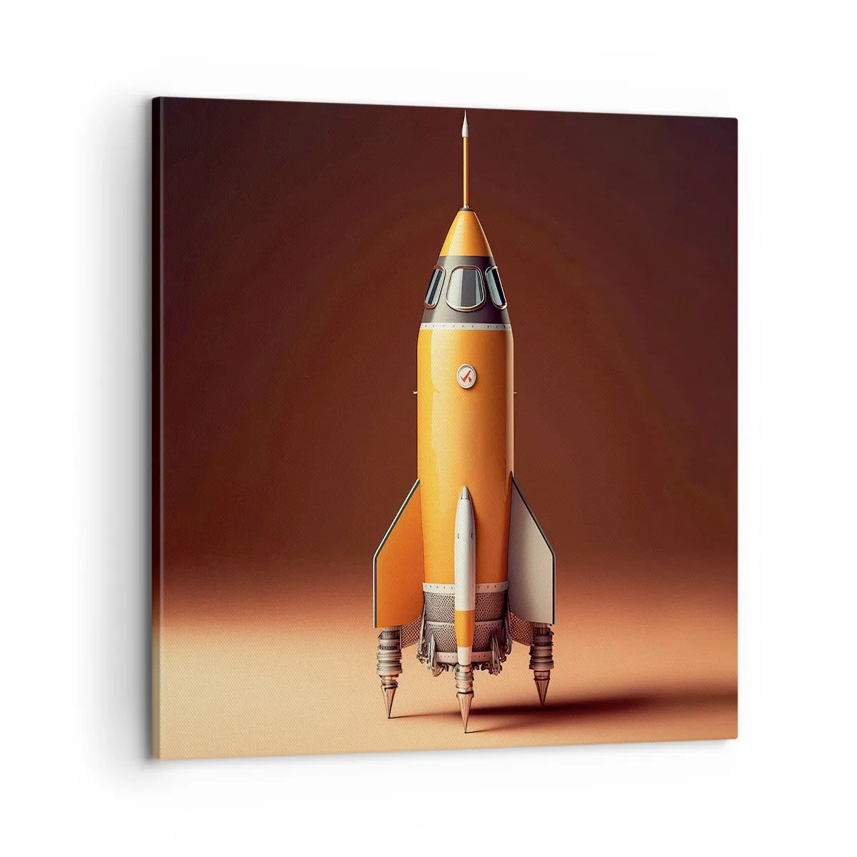 Lærredstryk - Billede på lærred - Det begynder med en drøm - 60x60 cm