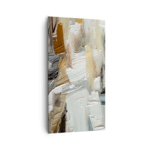 Lærredstryk - Billede på lærred - Farverige lagdelinger - 55x100 cm