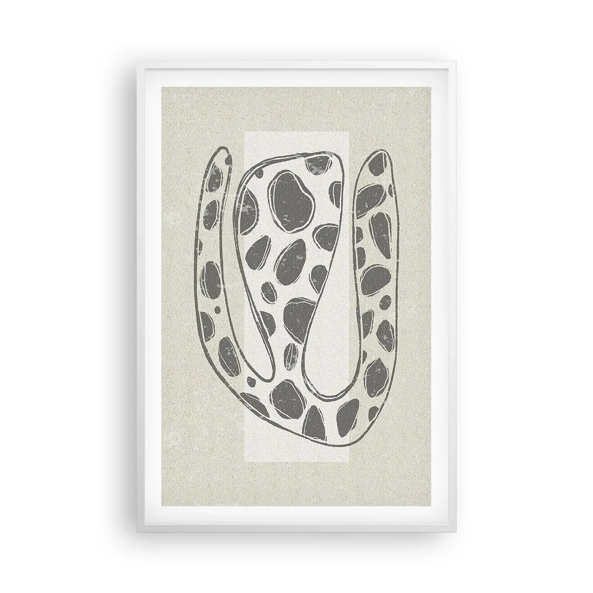 Plakat i hvid ramme - Bizart væsen - 61x91 cm