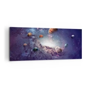 Lærredstryk - Billede på lærred - Systemet med soldans - 100x40 cm