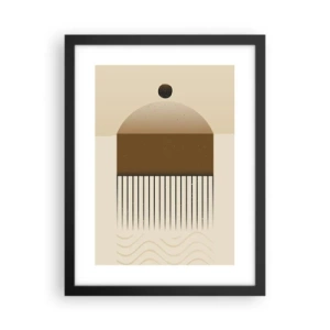 Plakat i sort ramme - Forskellige stater - 30x40 cm