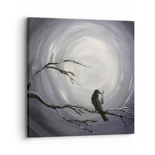 Lærredstryk - Billede på lærred - Nøglen til nattens mysterium - 30x30 cm