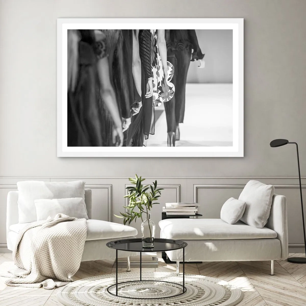 Plakat i hvid ramme - En stilfuld parade - 50x40 cm