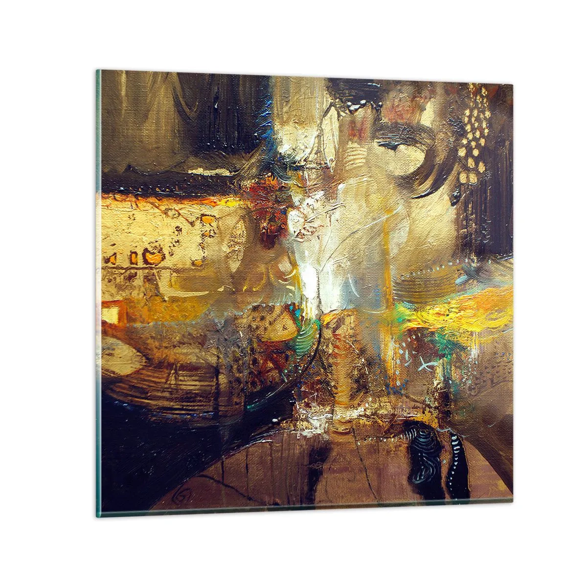 Billede på glas - Kold, varm, meget varm - 50x50 cm
