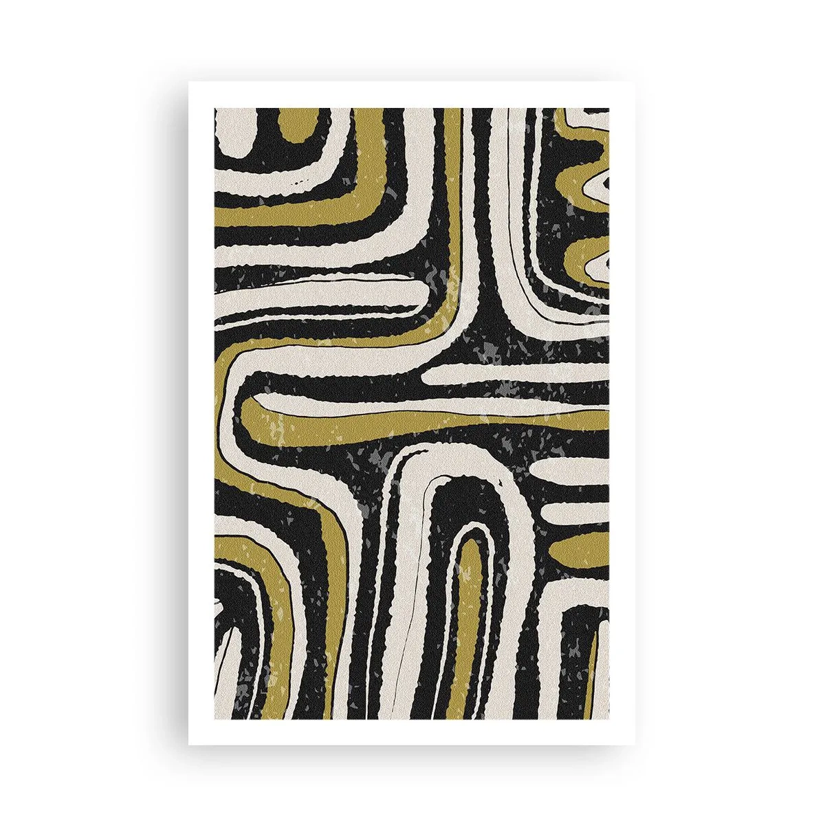 Plakat - Komposition: stier og gyder - 61x91 cm