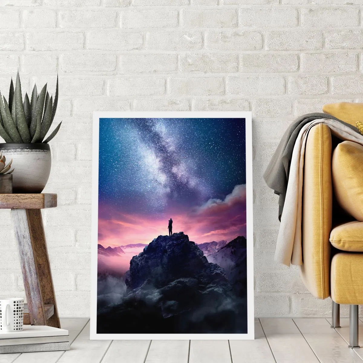 Plakat - Og han følte liv - 70x100 cm