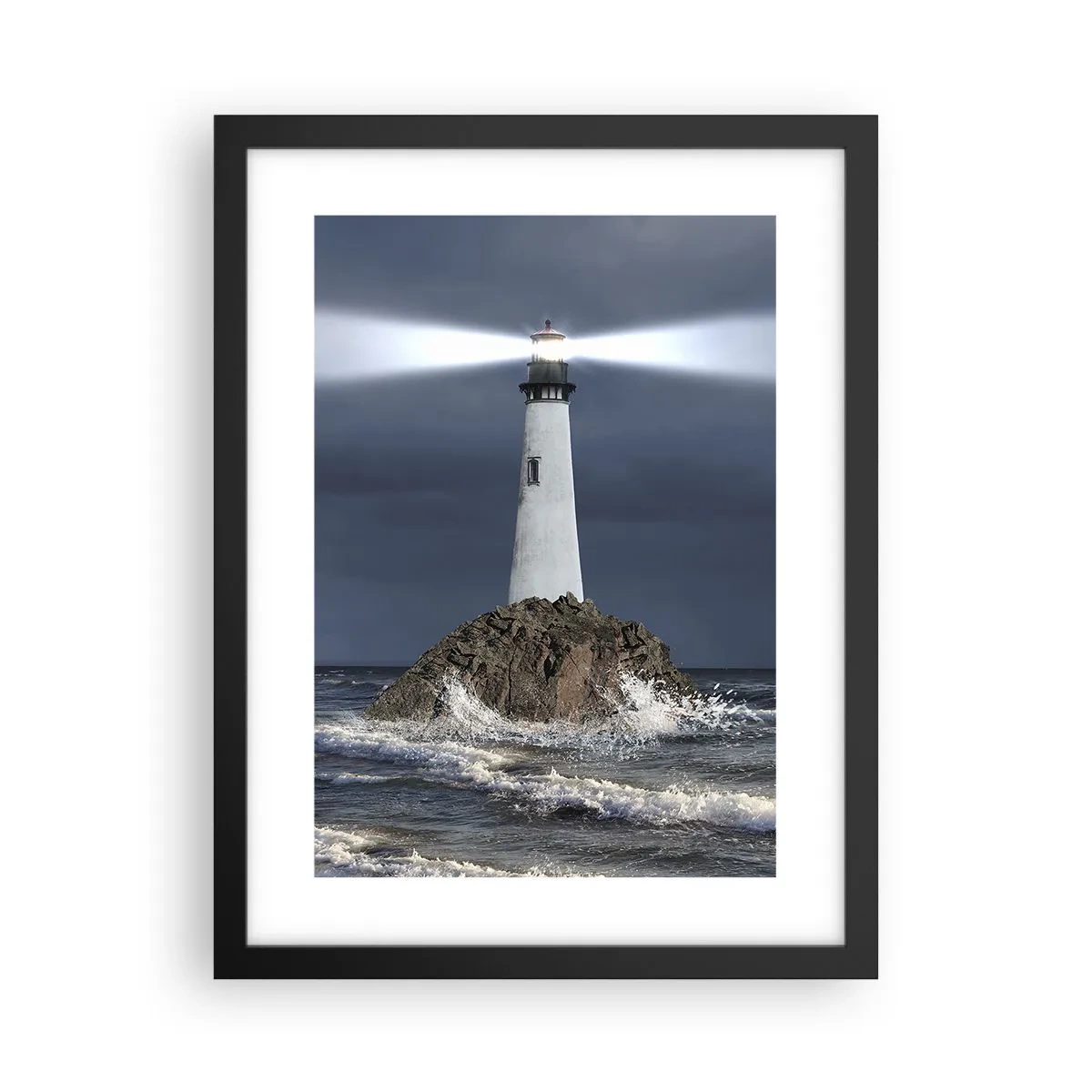 Plakat i sort ramme - Her...her...her! - 30x40 cm