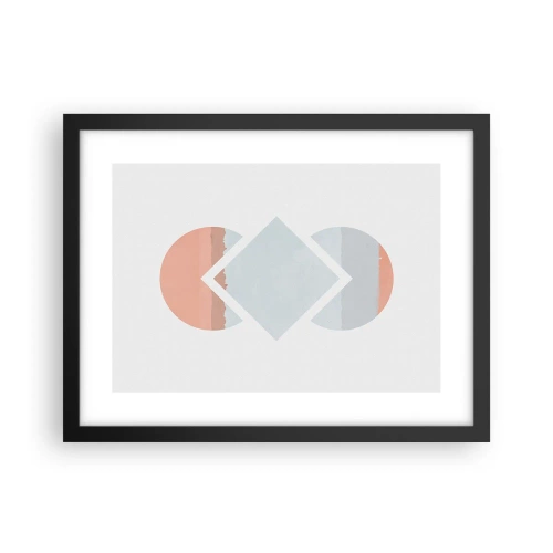 Plakat i sort ramme - Situationen er klar - 40x30 cm