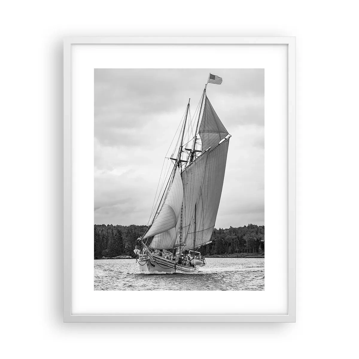 Plakat i hvid ramme - Brødre af vinden - 40x50 cm