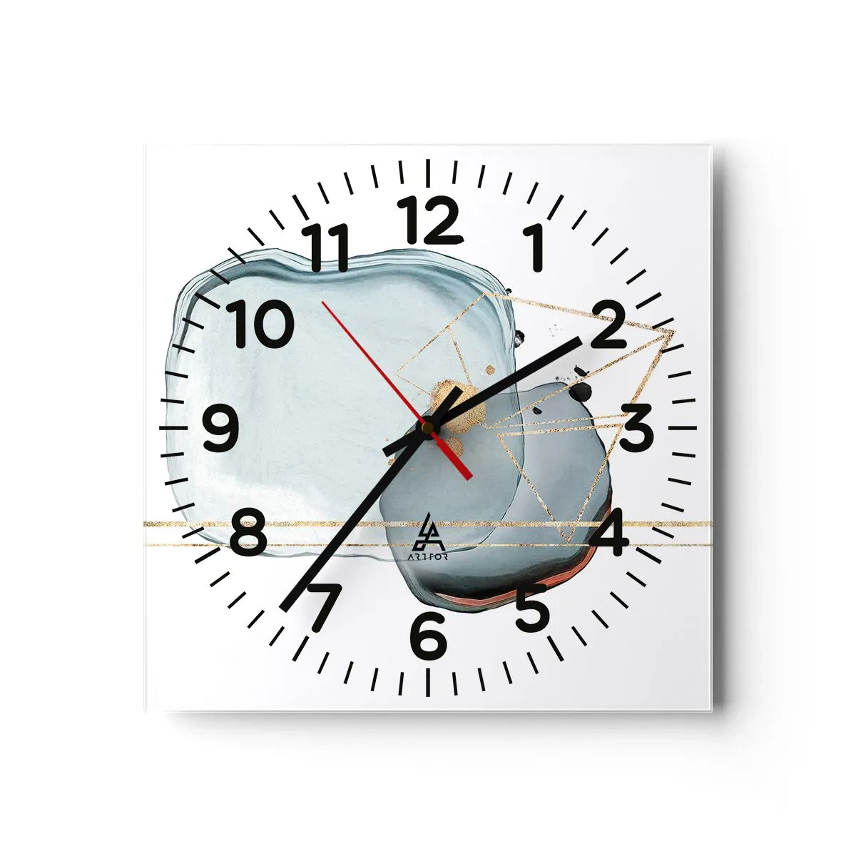 Vægur, Uret - En undersøgelse af dråber - 30x30 cm