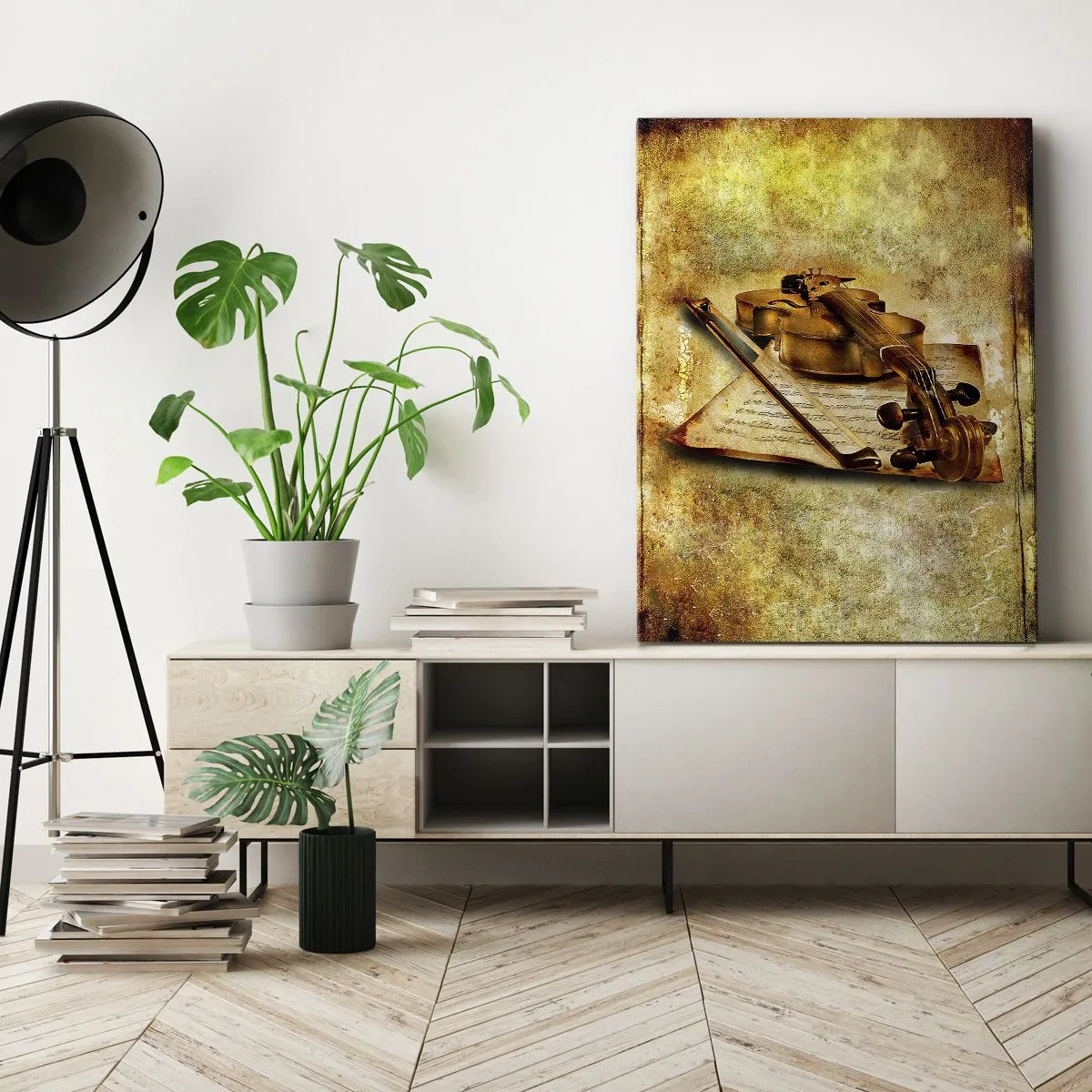 Lærredstryk - Billede på lærred - Virtuos søges omgående - 50x70 cm