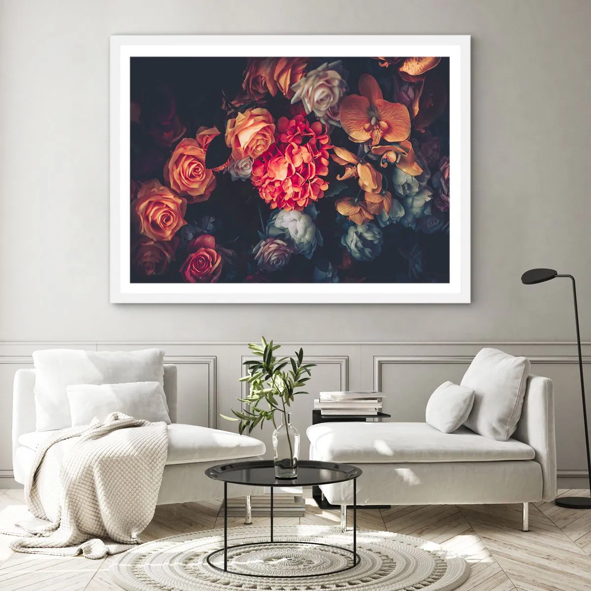 Plakat i hvid ramme - Ligesom de hollandske mestre - 100x70 cm
