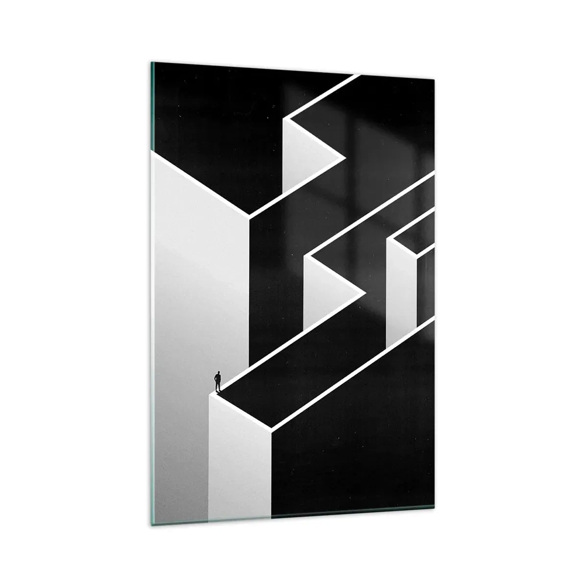 Billede på glas - Ensomhed på toppen - 80x120 cm