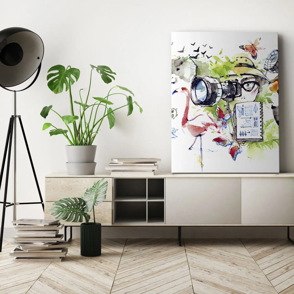 Lærredstryk - Billede på lærred - Gennem en rejsendes linse - 50x70 cm