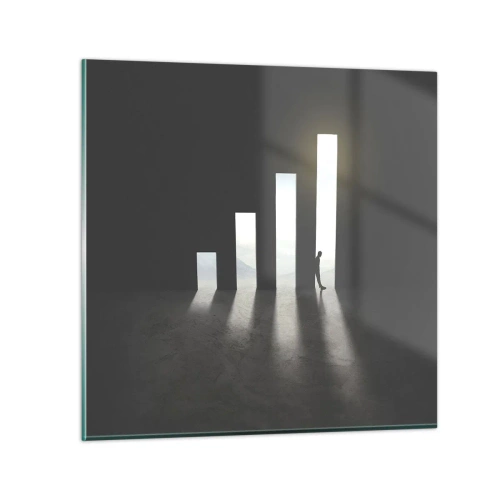 Billede på glas - Succes - et indtryk - 70x70 cm