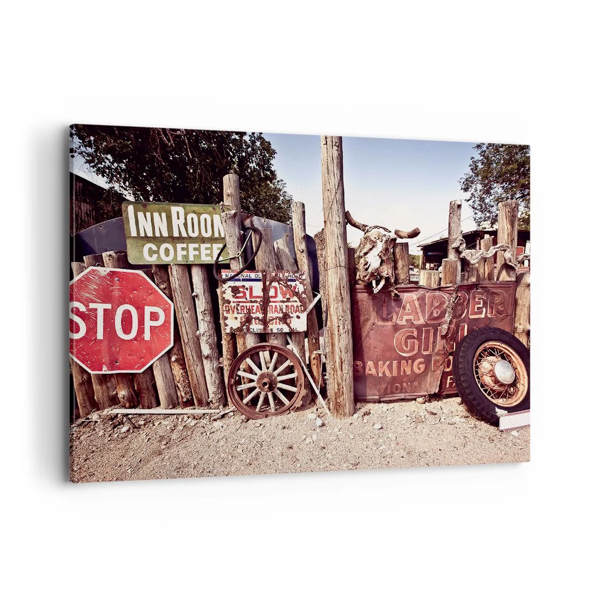 Lærredstryk - Billede på lærred - Og tiden er stoppet - 100x70 cm