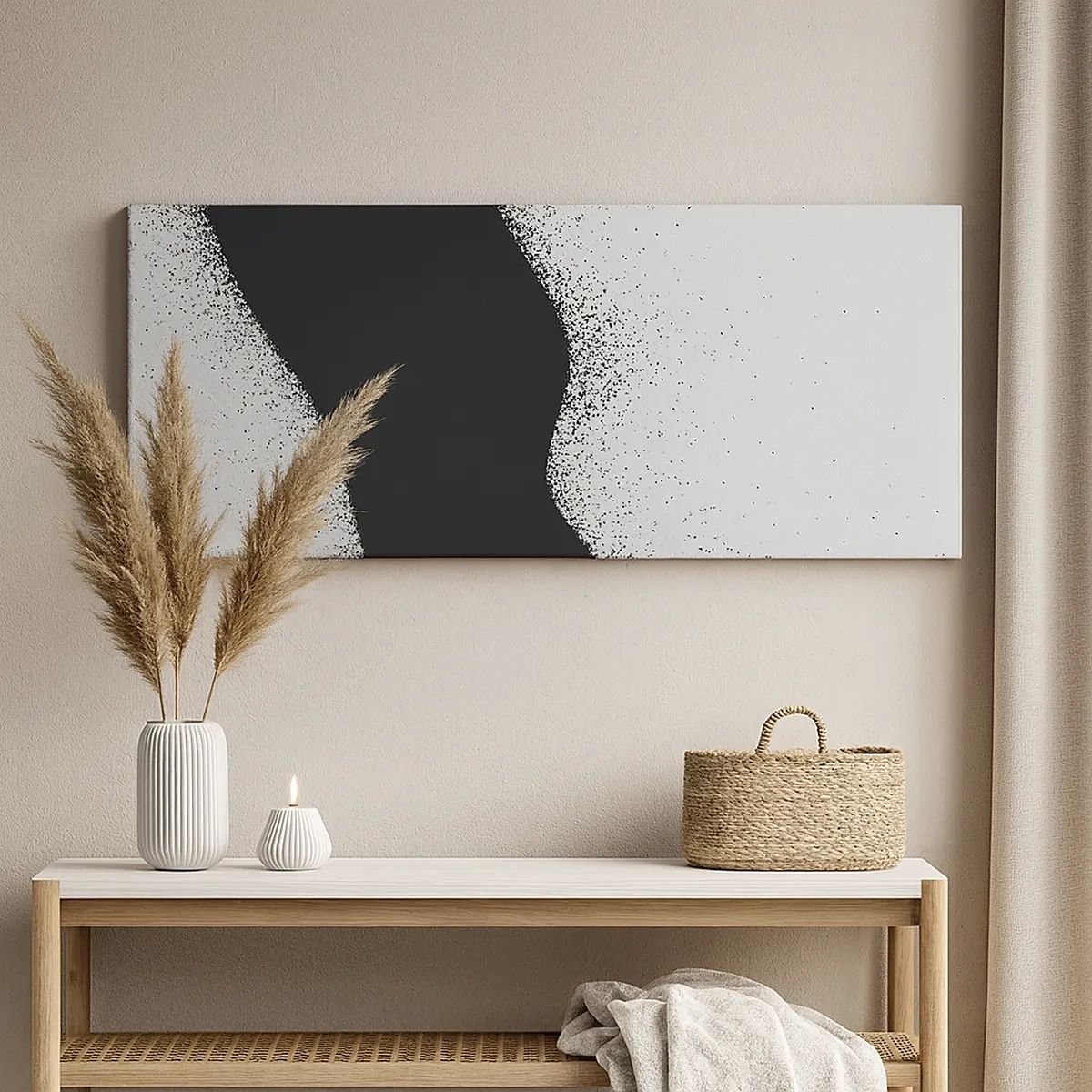 Lærredstryk - Billede på lærred - Flydende balance - 30x30 cm