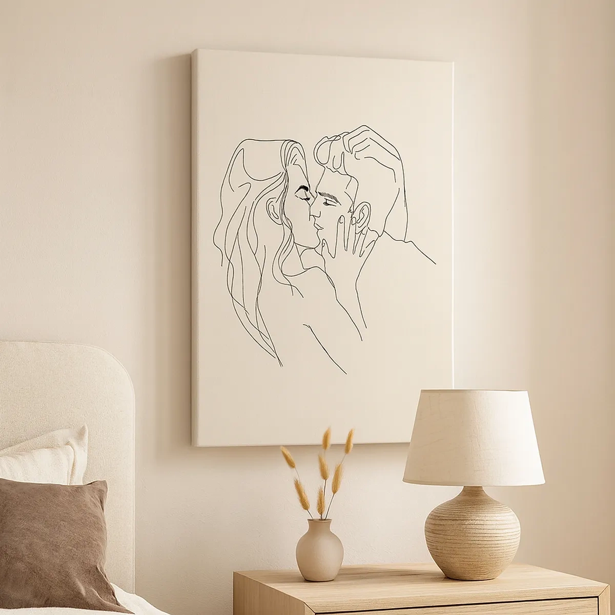 Lærredstryk - Billede på lærred - Forviklet i følelser - 50x70 cm