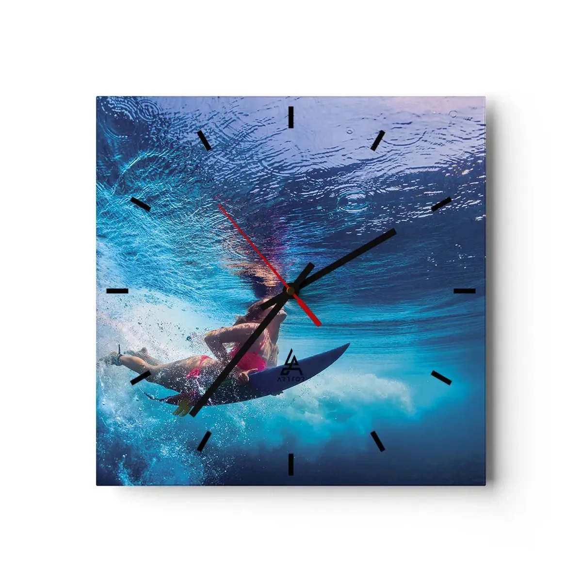 Vægur, Uret - Dybden af glæde - 40x40 cm