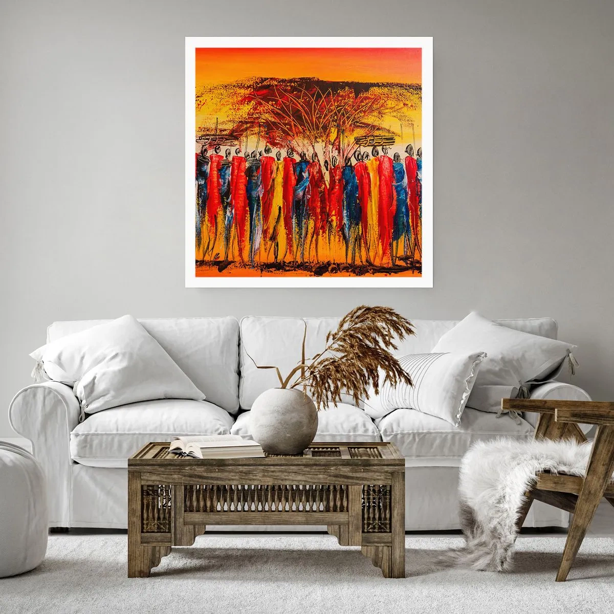 Plakat - Der, der, der, der går de - 40x40 cm