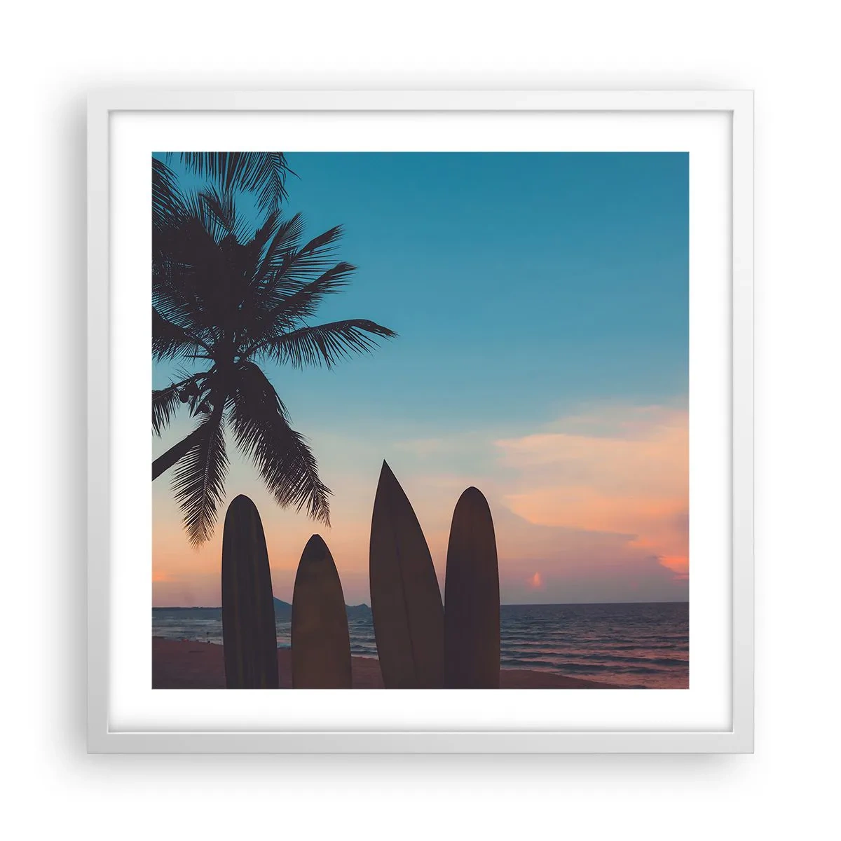 Plakat i hvid ramme - I morgen bliver også sjovt - 50x50 cm