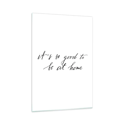 Billede på glas - Hele sandheden - 80x120 cm