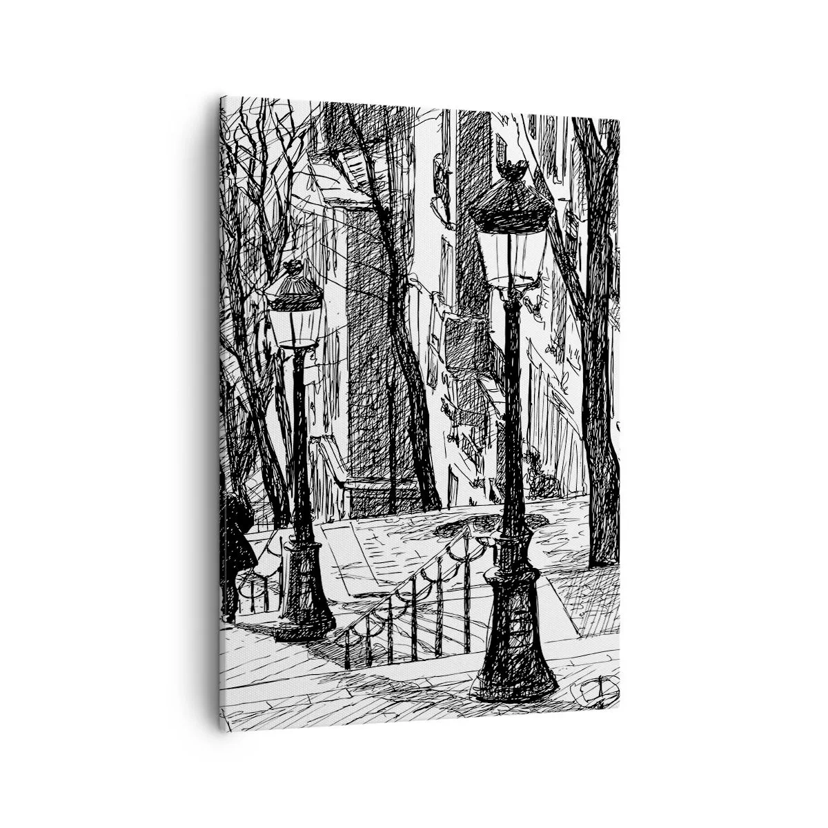Lærredstryk - Billede på lærred - Kærlighedshistorie eller skrækhistorie? - 50x70 cm