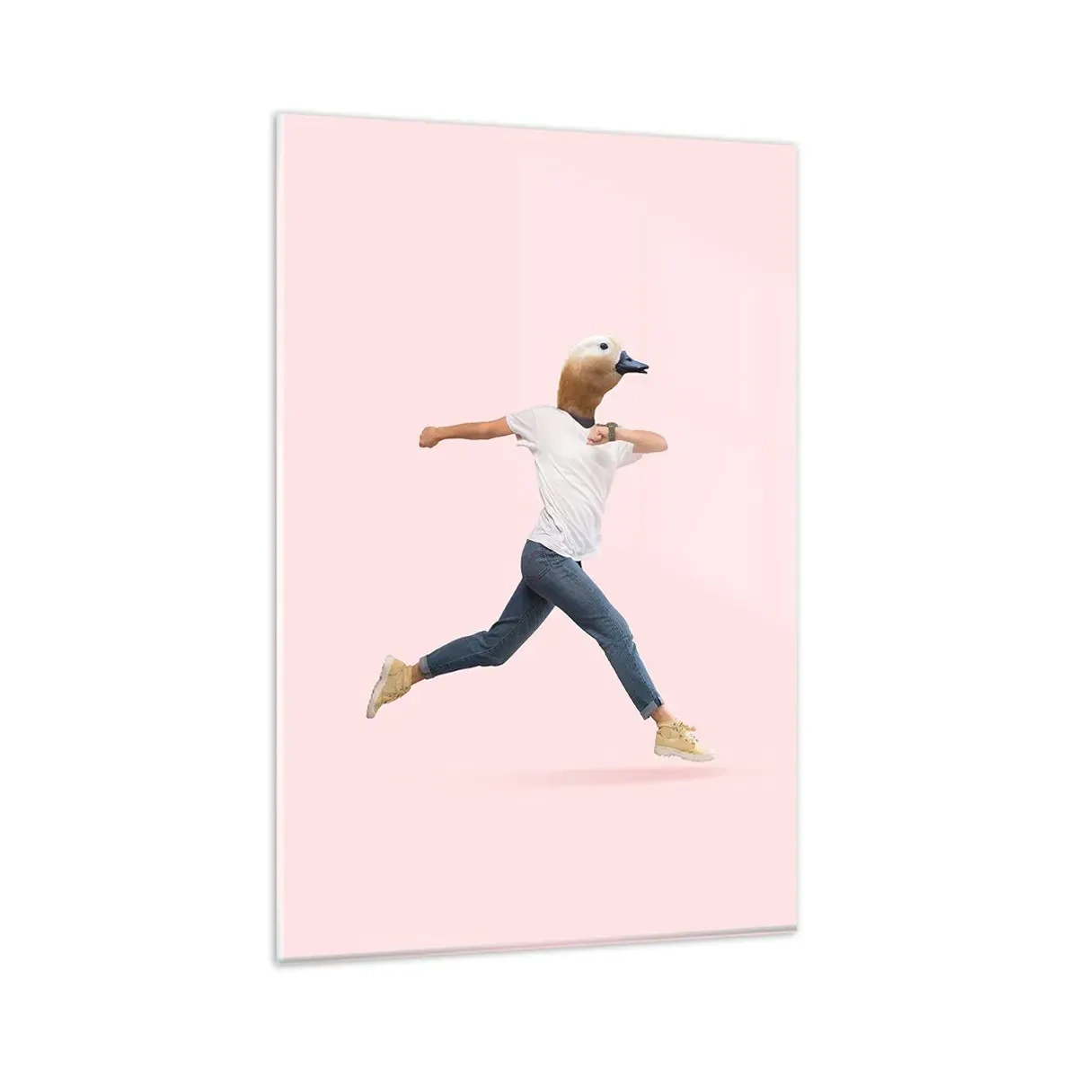 Billede på glas - En knivspids absurditet - 80x120 cm