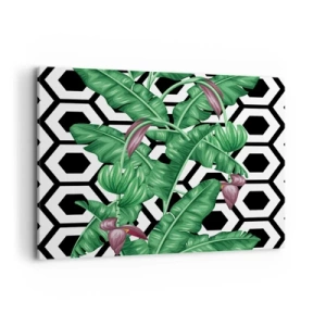 Lærredstryk - Billede på lærred - Symmetrisk komposition fra naturen - 100x70 cm