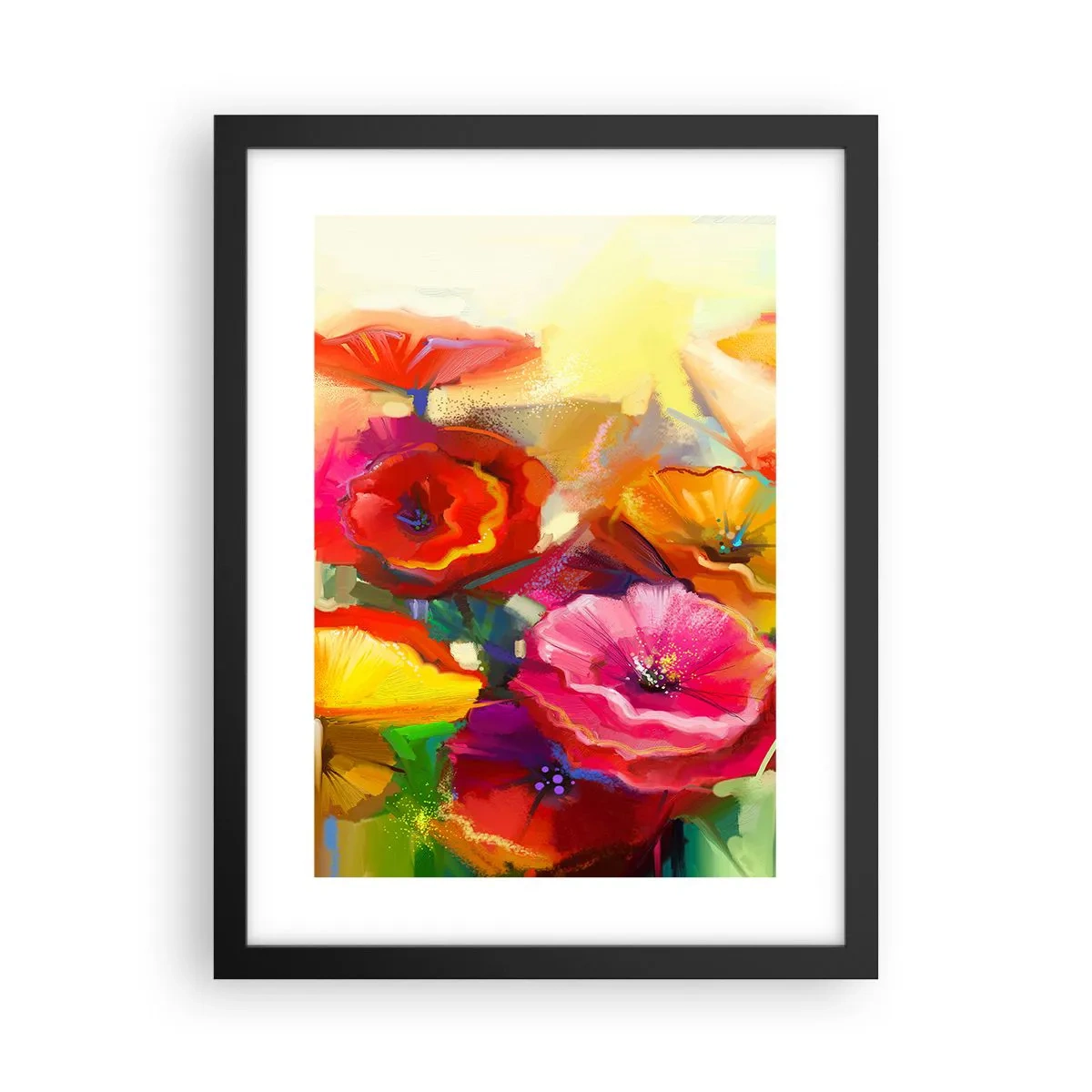 Plakat i sort ramme - Ikke kun rødt - 30x40 cm