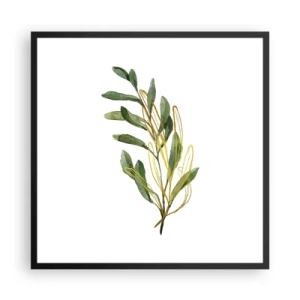 Plakat i sort ramme - Alt, hvad der er godt - 60x60 cm