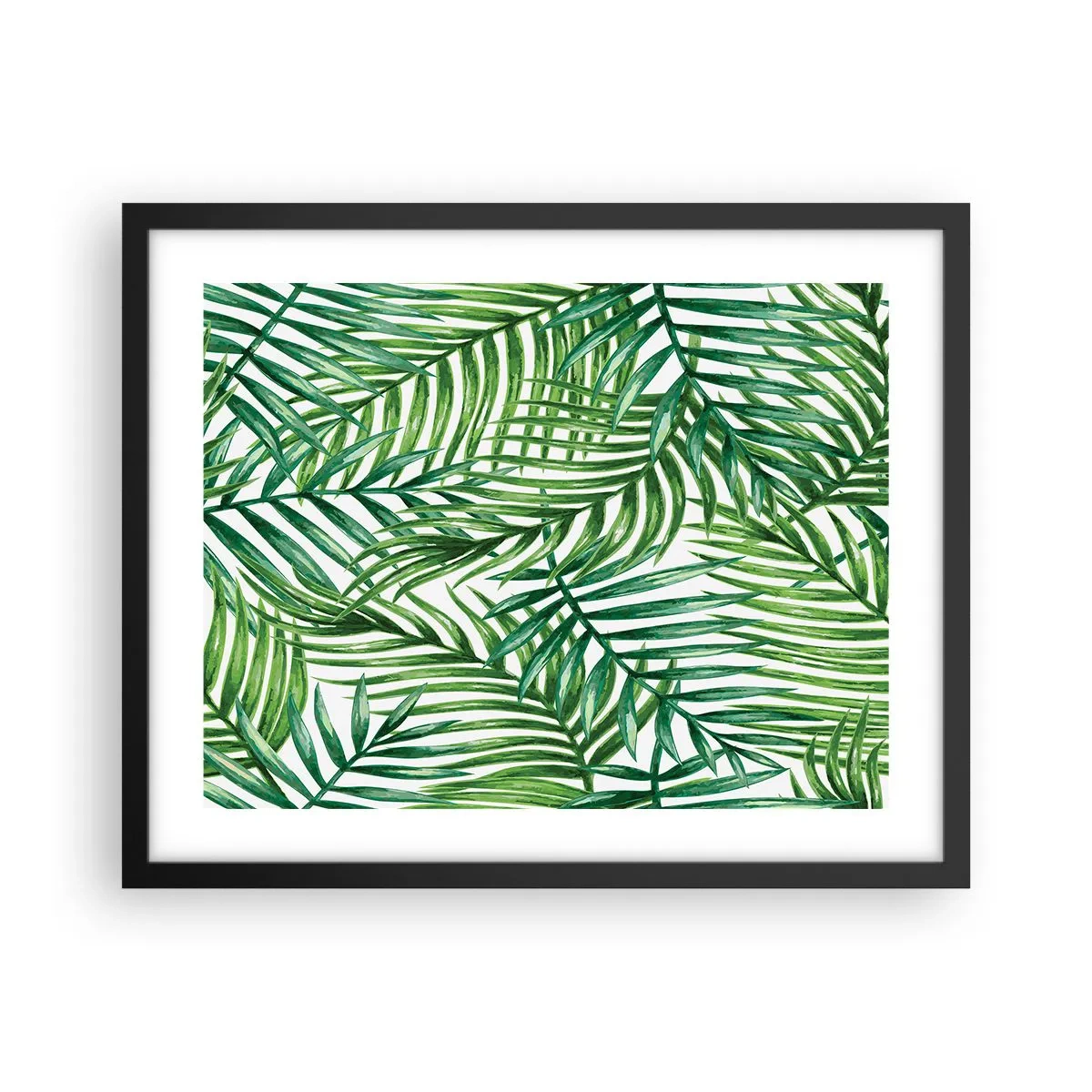 Plakat i sort ramme - Under det grønne baldakin - 50x40 cm
