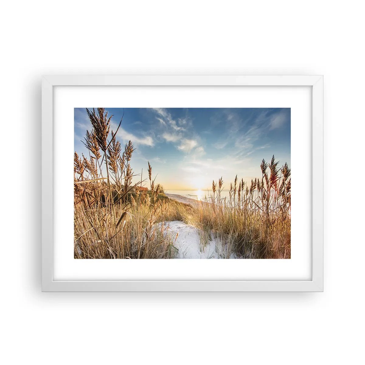Plakat i hvid ramme - Nordstrand - 40x30 cm