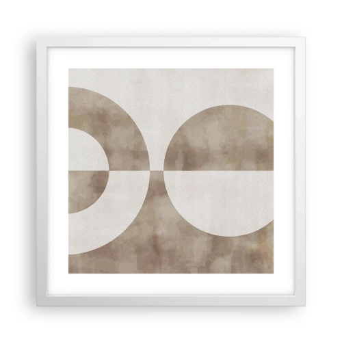 Plakat i hvid ramme - Ligheder og forskelle - 40x40 cm