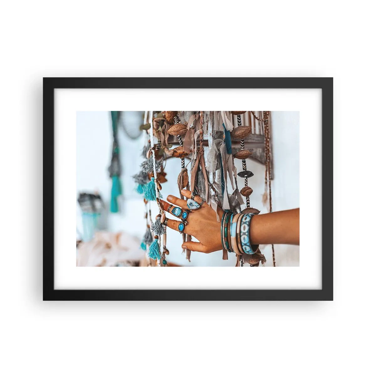 Plakat i sort ramme - Lokale skatte - 40x30 cm