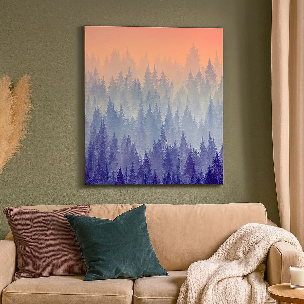 Lærredstryk - Billede på lærred - Højt, højere, til himlen - 30x30 cm