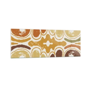 Billede på glas - Sentimental abstraktion - 140x50 cm