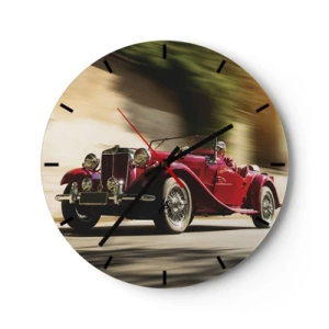 Vægur, Uret - Smukkere end Nike fra Samothrake - 40x40 cm