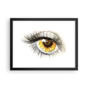 Plakat i sort ramme - Et look lige så varmt som sommeren - 40x30 cm