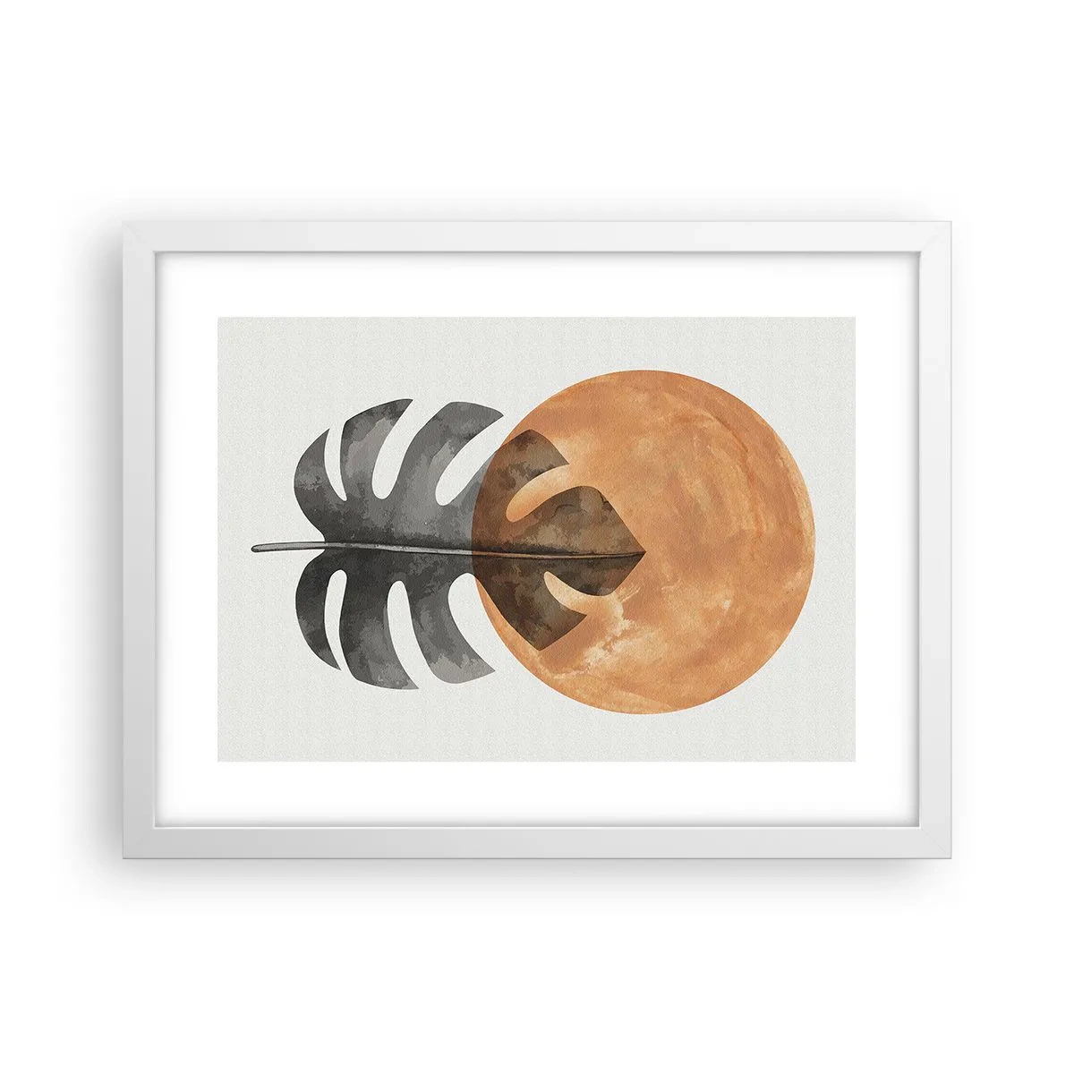 Plakat i hvid ramme - Altid solen - 40x30 cm