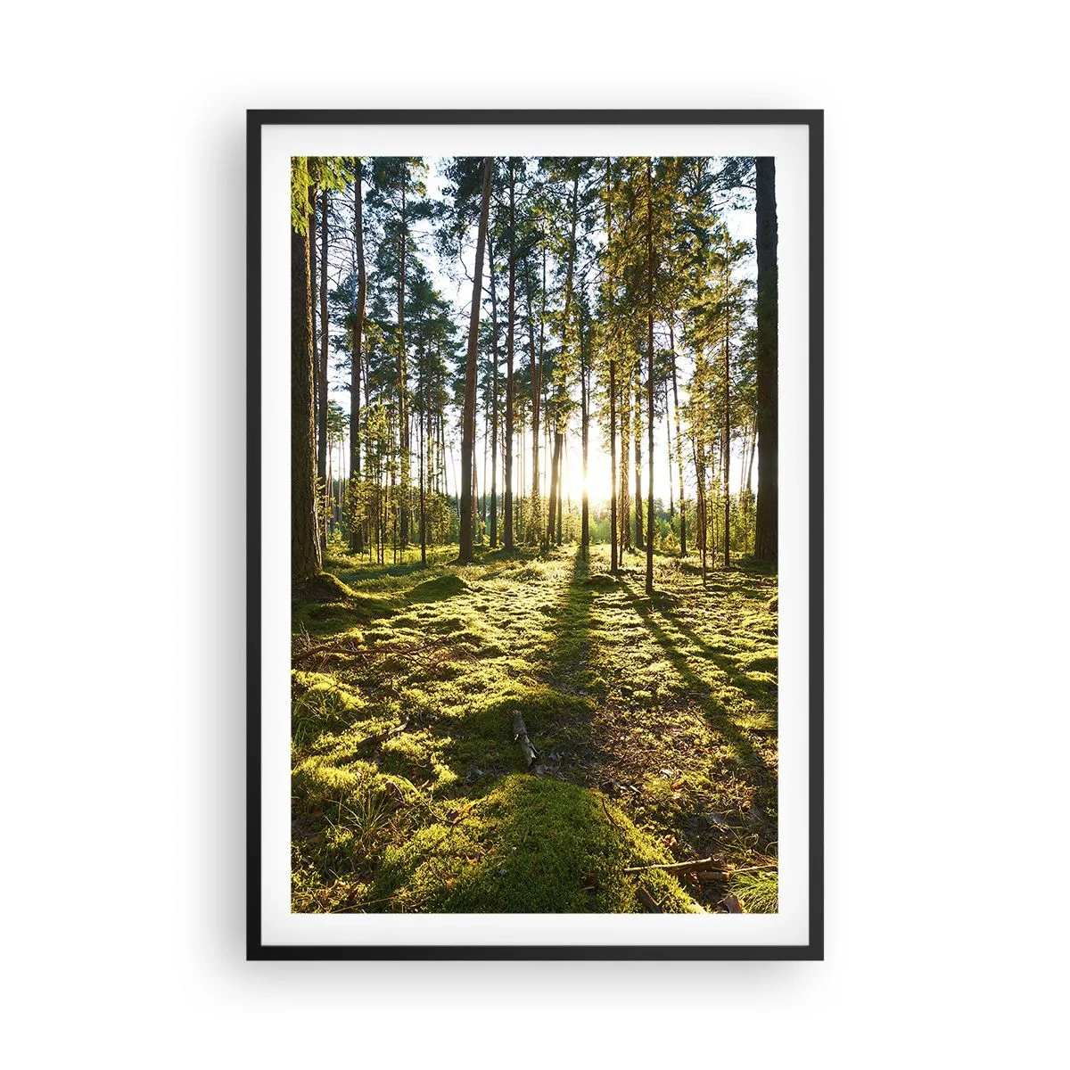 Plakat i sort ramme - ...Bag de syv skove - 61x91 cm
