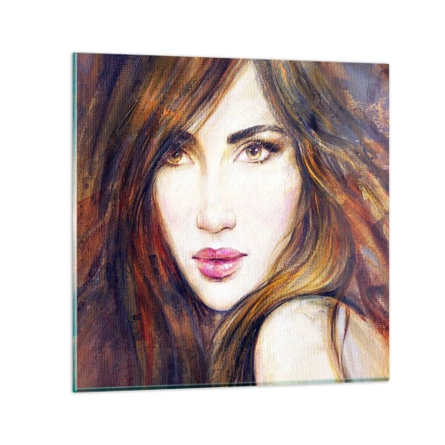 Billede på glas - En øre for dine tanker - 70x70 cm