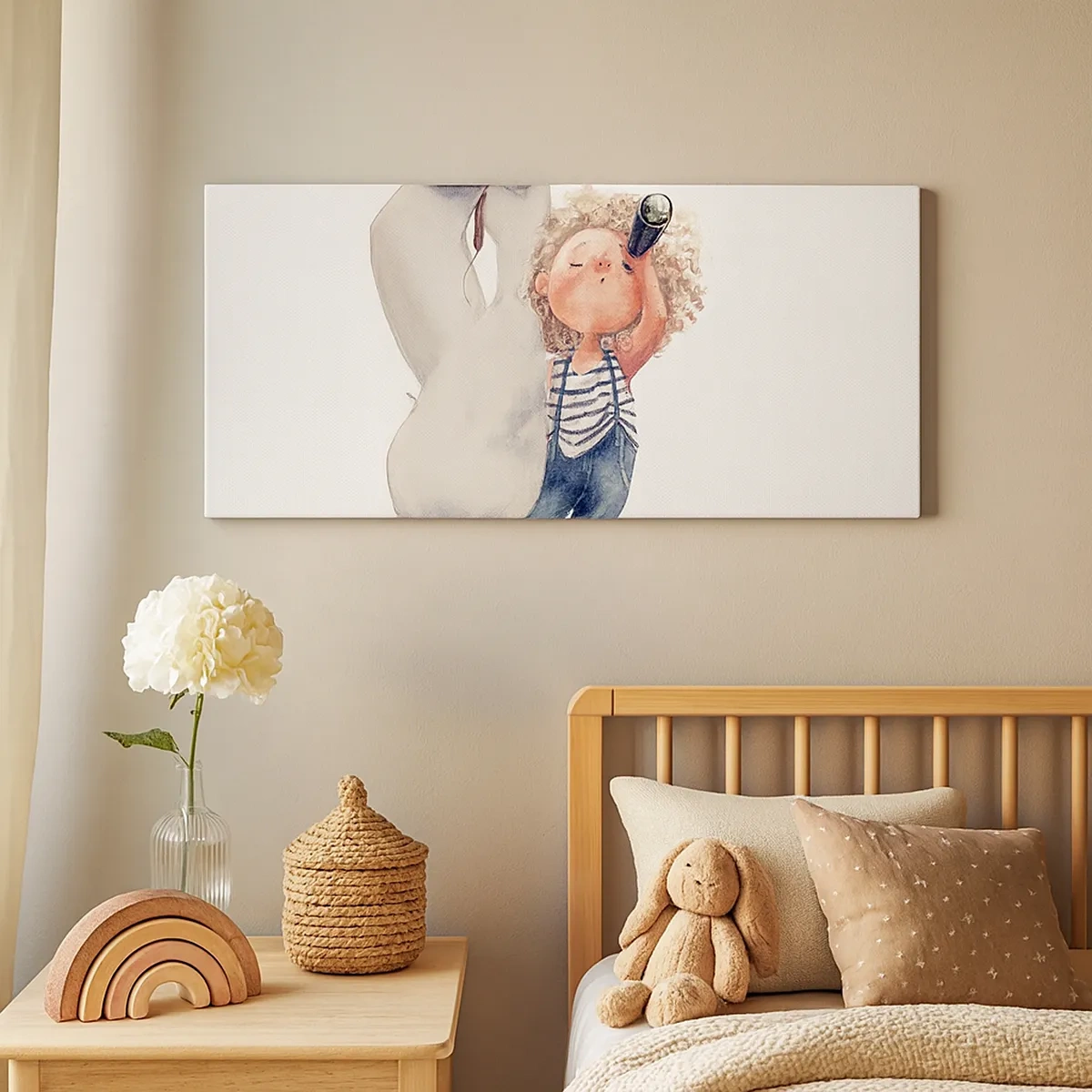 Lærredstryk - Billede på lærred - En plan for en fantastisk rejse - 30x30 cm