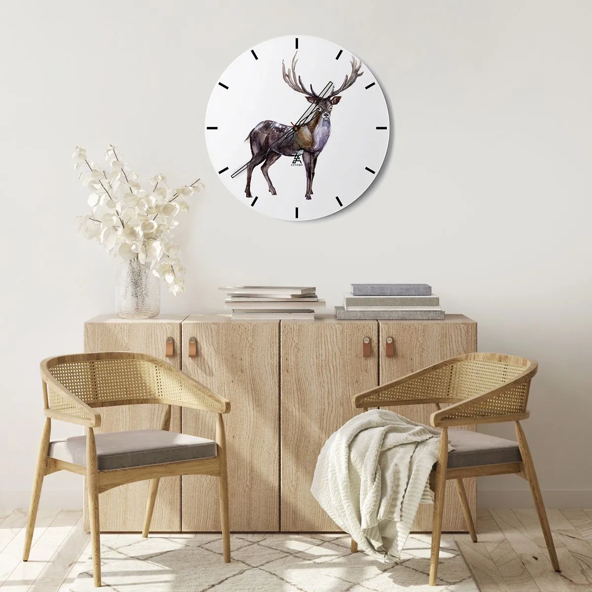 Vægur, Uret - Kongen af den nordlige ødemark - 40x40 cm