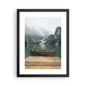 Plakat i sort ramme - "Og stolte pander" - 30x40 cm
