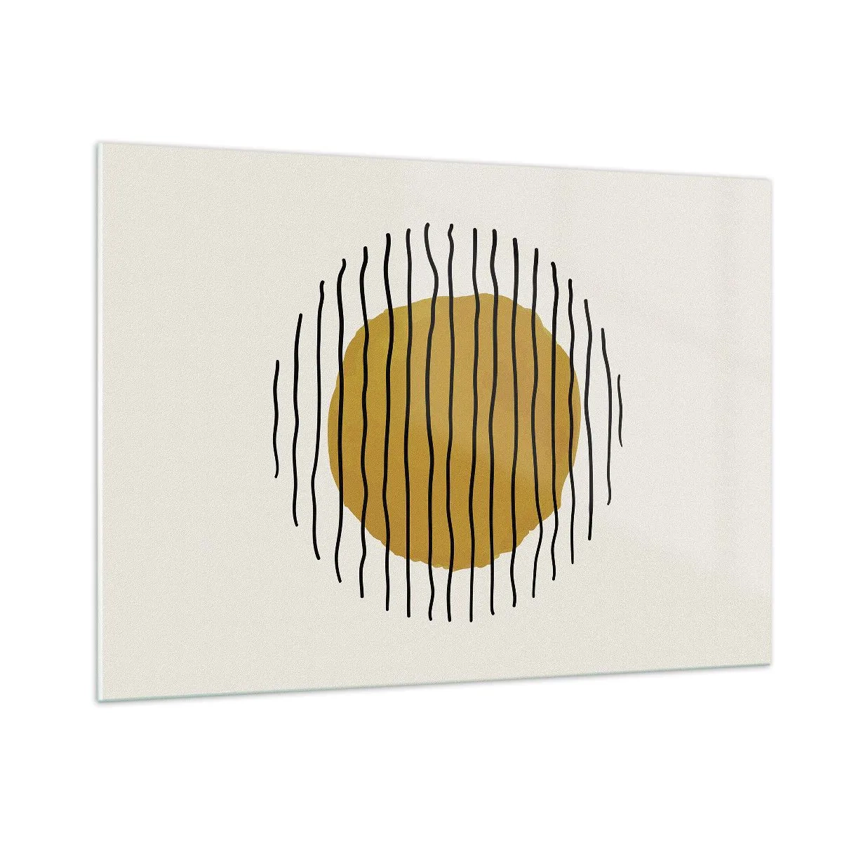 Billede på glas - Abstraktion, der skælver af varme - 100x70 cm